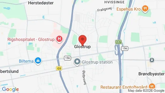 Kaupat Vuokrattavana i Glostrup - Kuva Google Street Viewstä