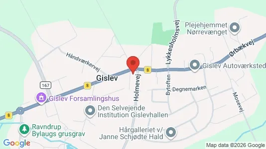 Varastot Vuokrattavana i Gislev - Kuva Google Street Viewstä