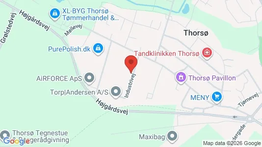 Kontorlokaler til leje i Thorsø - Foto fra Google Street View