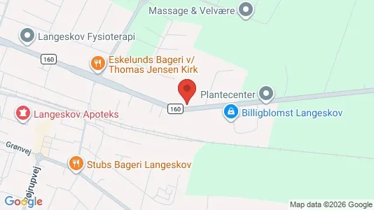 Varastot Vuokrattavana i Langeskov - Kuva Google Street Viewstä
