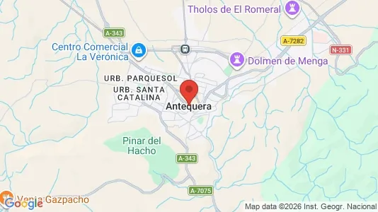 Verkstedhaller til leie i Antequera – Bilde fra Google Street View