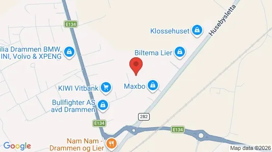 Varastot Vuokrattavana i Lier - Kuva Google Street Viewstä