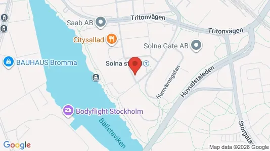 Kontorslokaler för uthyrning i Solna – Foto från Google Street View