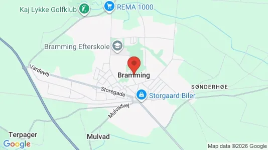 Kaupat Vuokrattavana i Bramming - Kuva Google Street Viewstä