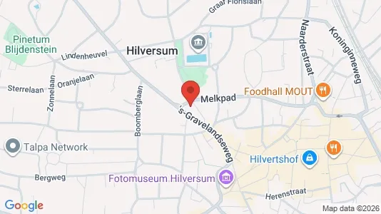 Kontorer til leie i Hilversum - kort over placeringen