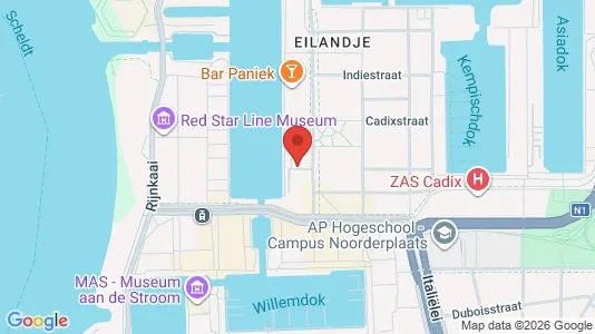 Kontorlokaler til leje i Stad Antwerp - kort over placeringen