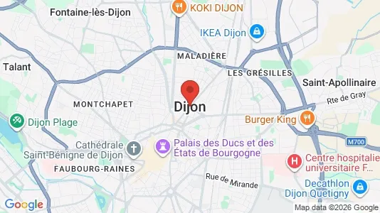 Varastot Vuokrattavana i Dijon - Kuva Google Street Viewstä