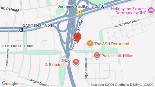 Toimistotilat Vuokrattavana i Dortmund - kort over placeringen