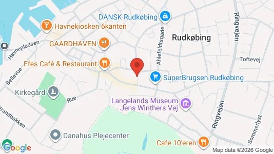 Liikekiinteistöt Vuokrattavana i Rudkøbing - Kuva Google Street Viewstä
