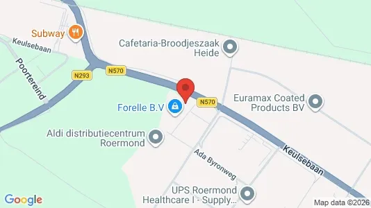 Commercial properties for rent i Roermond - kort over placeringen