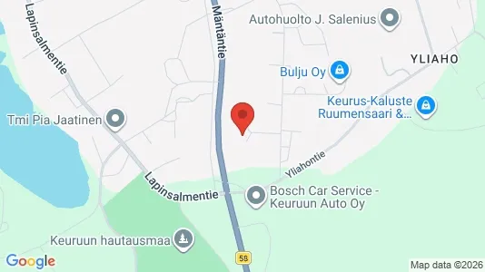 Kontorlokaler til leje i Keuruu - Foto fra Google Street View