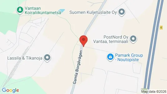 Lager til leie i Vantaa – Bilde fra Google Street View