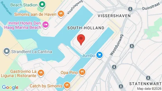 Büros zur Miete i Den Haag Scheveningen - kort over placeringen