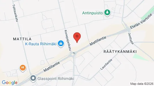 Kantorruimte te huur i Riihimäki - Foto uit Google Street View