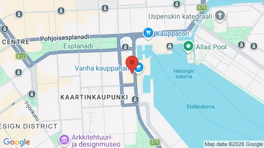 Kontorslokaler för uthyrning i Helsingfors Södra - kort over placeringen