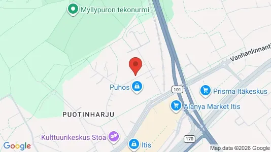 Espacios de oficina En alquiler i Helsinki Itäinen - kort over placeringen