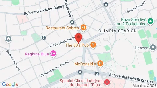 Commercial properties for rent i Timişoara - kort over placeringen
