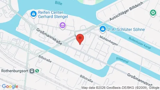 Lagerlokaler til leje i Hamborg Mitte - Foto fra Google Street View