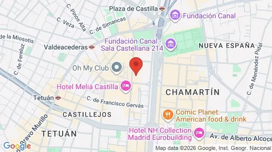 Büros zur Miete i Madrid Tetuán - kort over placeringen