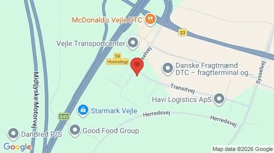 Kontorlokaler til leje i Vejle Centrum - Foto fra Google Street View