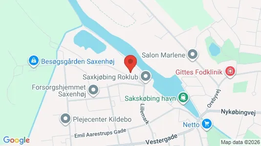 Varastot Myynnissä i Sakskøbing - Kuva Google Street Viewstä