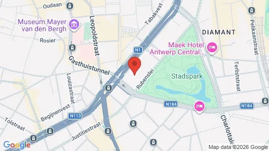 Kontorlokaler til leje i Stad Antwerp - kort over placeringen
