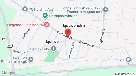 Office spaces for sale i Ejstrupholm - kort over placeringen