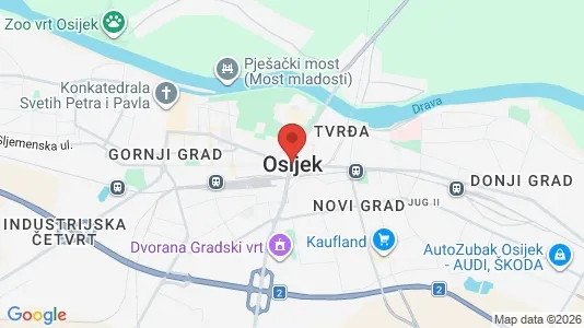 Lokaler til leje i Osijek - Foto fra Google Street View