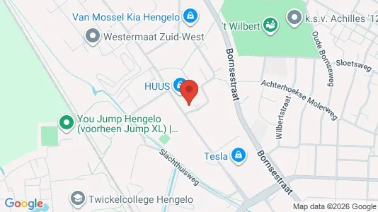 Gewerbeflächen zur Miete i Hengelo - kort over placeringen