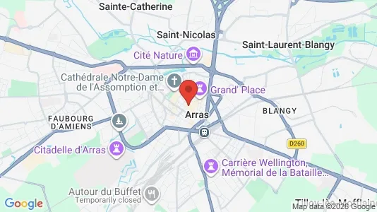 Toimistotilat Vuokrattavana i Arras - Kuva Google Street Viewstä