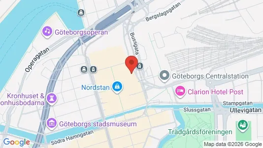 Kontorslokaler för uthyrning i Göteborg Centrum - kort over placeringen