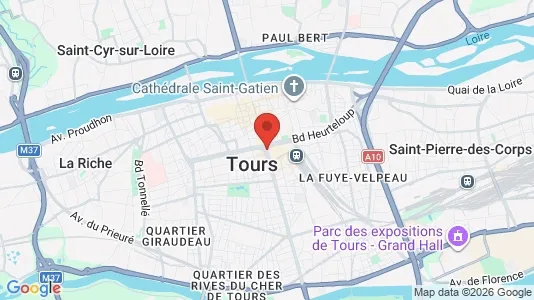 Gewerbeflächen zur Miete i Tours – Foto von Google Street View