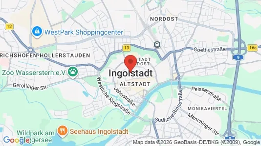 Varastot Vuokrattavana i Ingolstadt - Kuva Google Street Viewstä