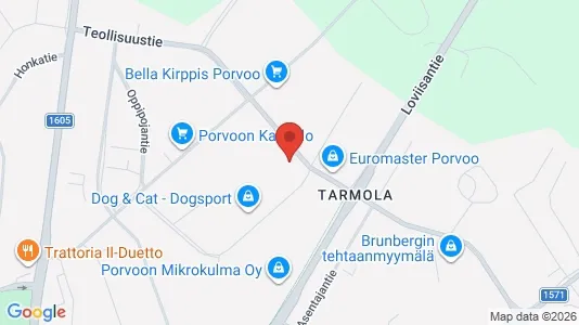 Lokaler til leje i Porvoo - kort over placeringen