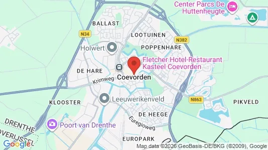 Erhvervsgrunde til leje i Coevorden - Foto fra Google Street View