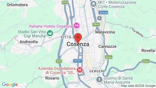 Ladenlokale zur Miete i Cosenza – Foto von Google Street View