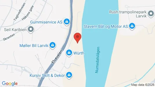 Toimistotilat Vuokrattavana i Larvik - Kuva Google Street Viewstä