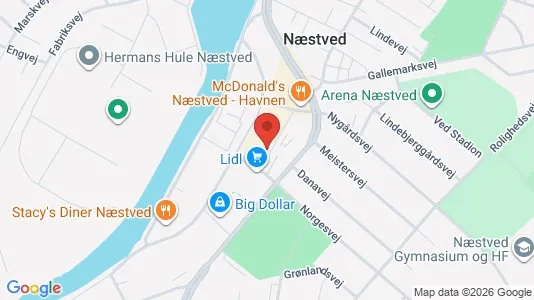Office spaces for rent i Næstved - kort over placeringen