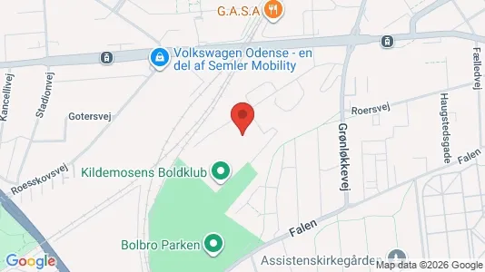 Varastot Vuokrattavana i Odense C - Kuva Google Street Viewstä