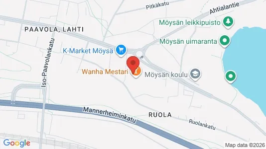 Commercial properties for rent i Lahti - kort over placeringen