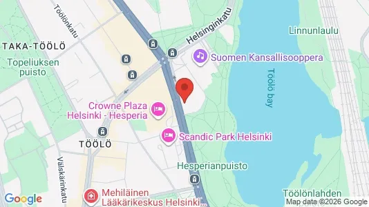 Büros zur Miete i Helsinki Eteläinen - kort over placeringen