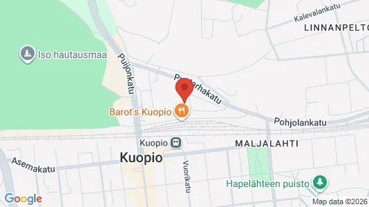 Kontorer til leie i Kuopio - kort over placeringen