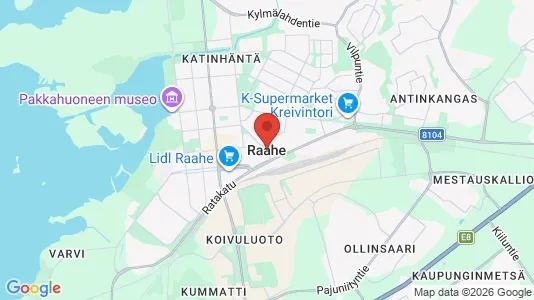 Kaupat Vuokrattavana i Raahe - Kuva Google Street Viewstä