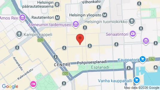 Büros zur Miete i Helsinki Eteläinen - kort over placeringen