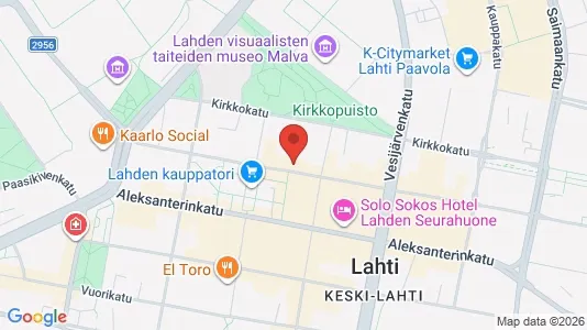 Kontorlokaler til leje i Lahti - Foto fra Google Street View