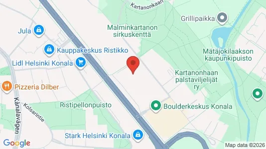 Warehouses for rent i Helsinki Läntinen - kort over placeringen