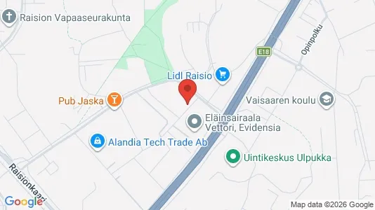 Lager zur Miete i Raisio – Foto von Google Street View