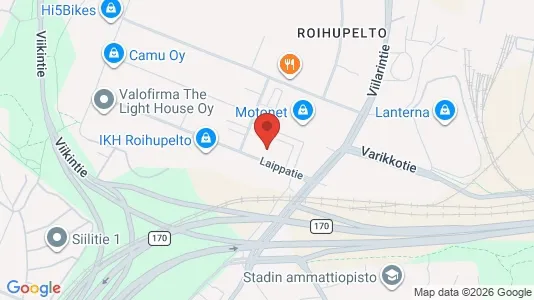 Kontorer til leie i Helsingfors Itäinen - kort over placeringen
