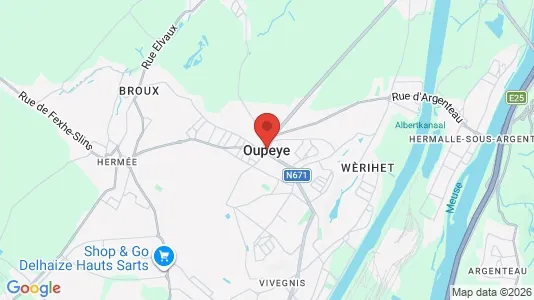Office spaces for rent i Oupeye - kort over placeringen