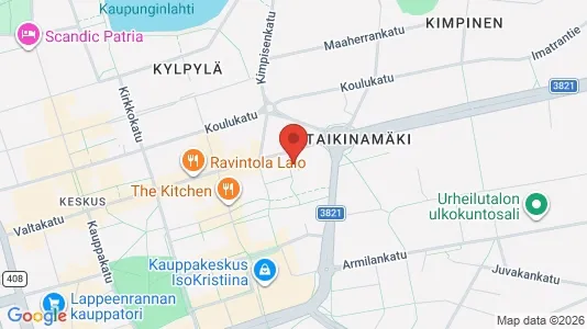 Office spaces for rent i Lappeenranta - kort over placeringen
